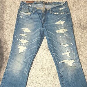 RUEHL 925 Abercrombie distressed jeans| Low rise size 28| Womens